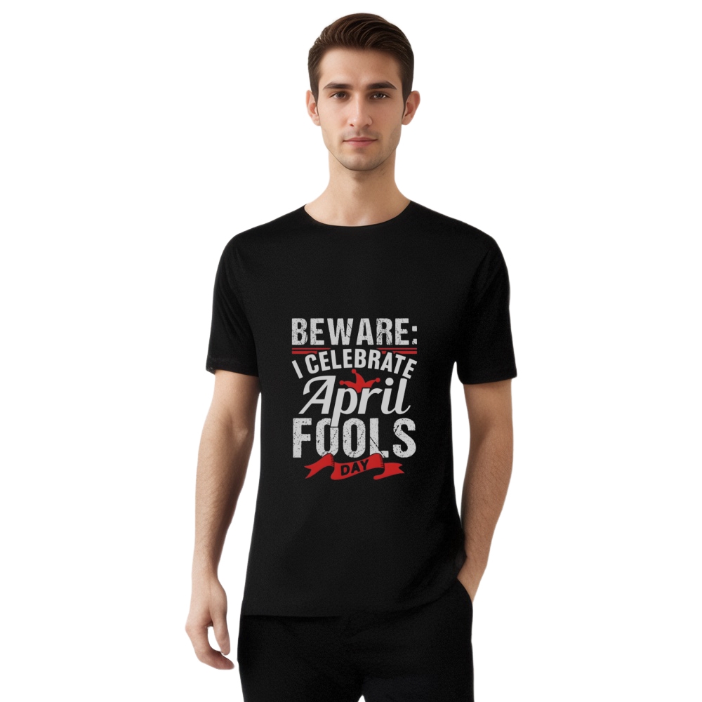 I Celebrate April Fools' Day Festival Printed T-shirt